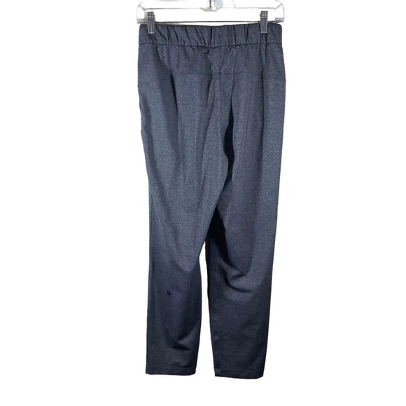 Lululemon On The Fly Pant 27" Heathered Gray Full-On Luxtreme Sz 4 Athleisure - Picture 2 of 10